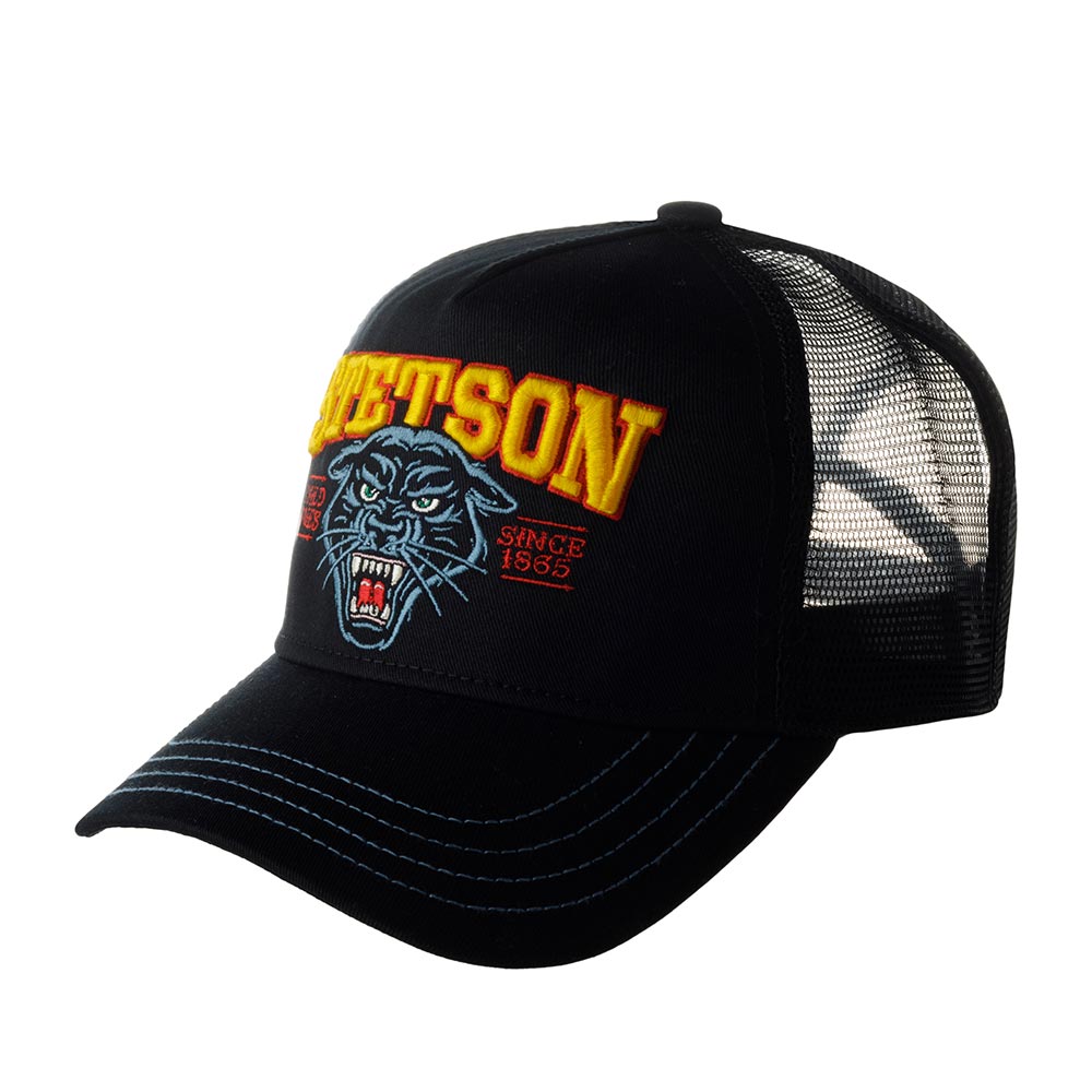 Бейсболка унисекс STETSON 7761118 TRUCKER CAP WILD ONES черная one size