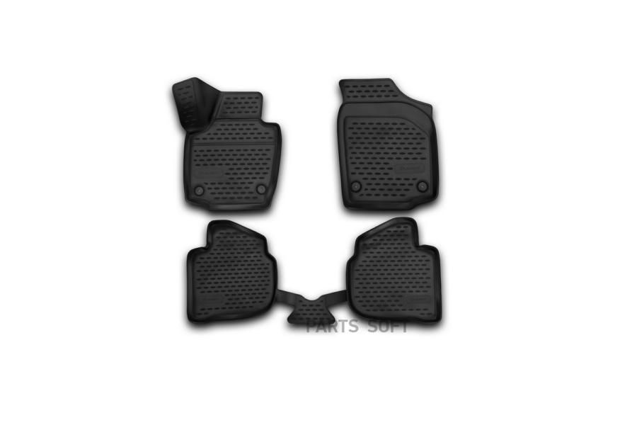 

Коврики 3D в салон SKODARapid (I, Iр, II) 2013-2020/2020- 4шт. (полиуретан)