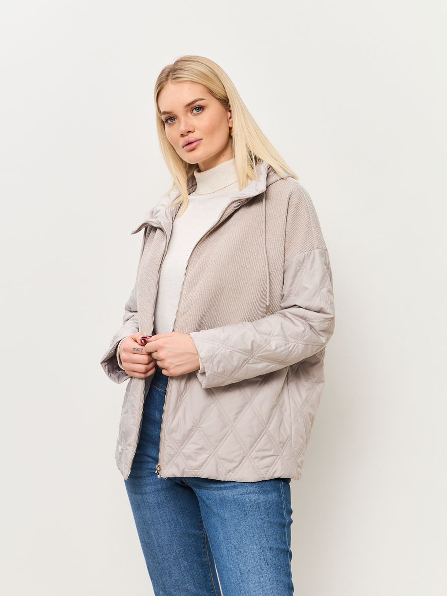 

Куртка женская LAWINTER 83555 бежевая 56 RU, Бежевый, 83555