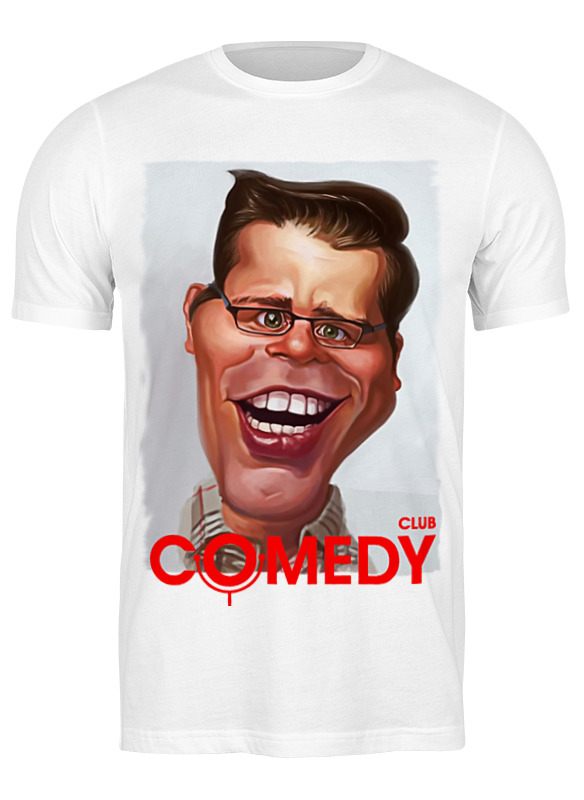 

Футболка мужская Printio Comedy club белая M, Белый, Comedy club