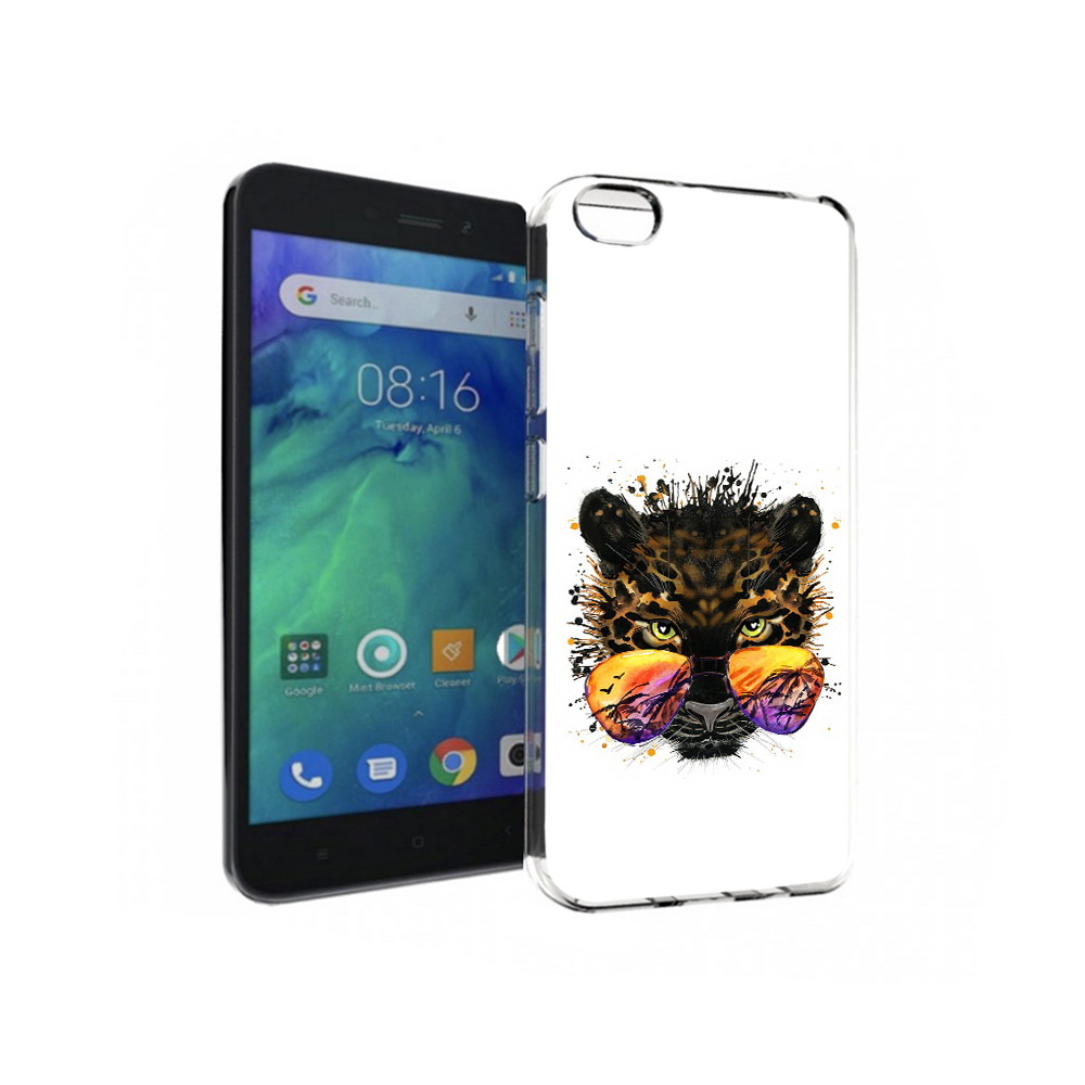 

Чехол MyPads Tocco для Xiaomi Redmi Go тропический леопард, Прозрачный, Tocco