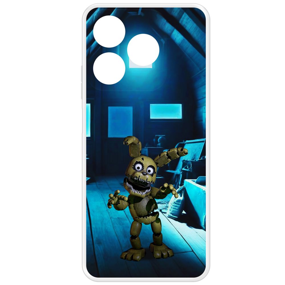 

Чехол-накладка Krutoff Clear Case ФНАФ - Плюштрап для Realme C61, Прозрачный
