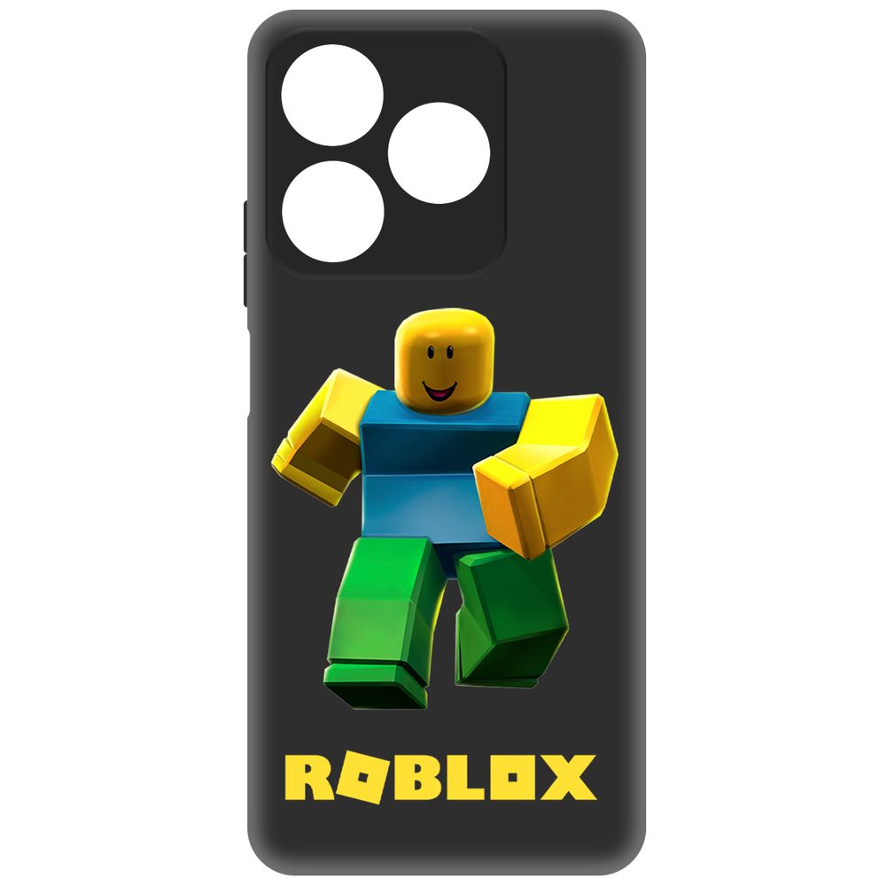 

Чехол-накладка Krutoff Soft Case Roblox-Классический Нуб для Realme C61 черный