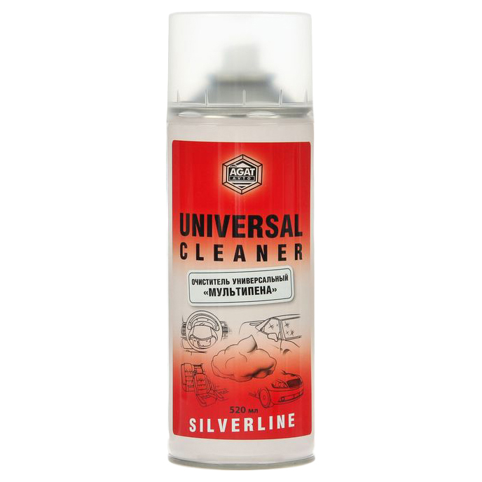 фото Очиститель универсальный silverline sl0220 мультипена, аэрозоль, 520 мл. агат-авто юг