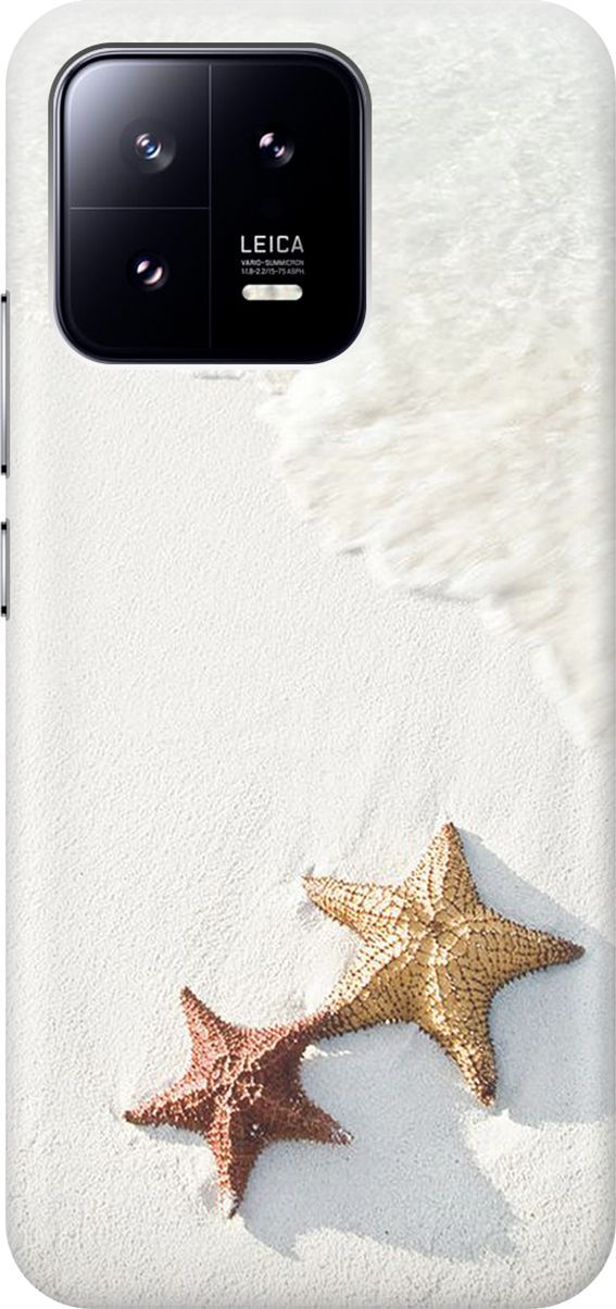 

Силиконовый чехол на Xiaomi 13 с принтом "Две морские звезды", Белый;желтый, 159010
