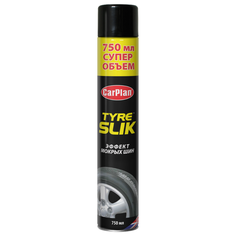 Очиститель шин CarPlan STY750 Tyre Silk, пенный, 750 мл.