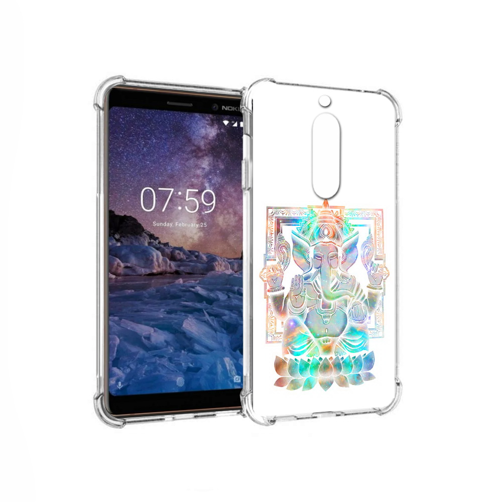 

Чехол MyPads Tocco для Nokia 7 умный слон (PT95887.123.654), Прозрачный, Tocco