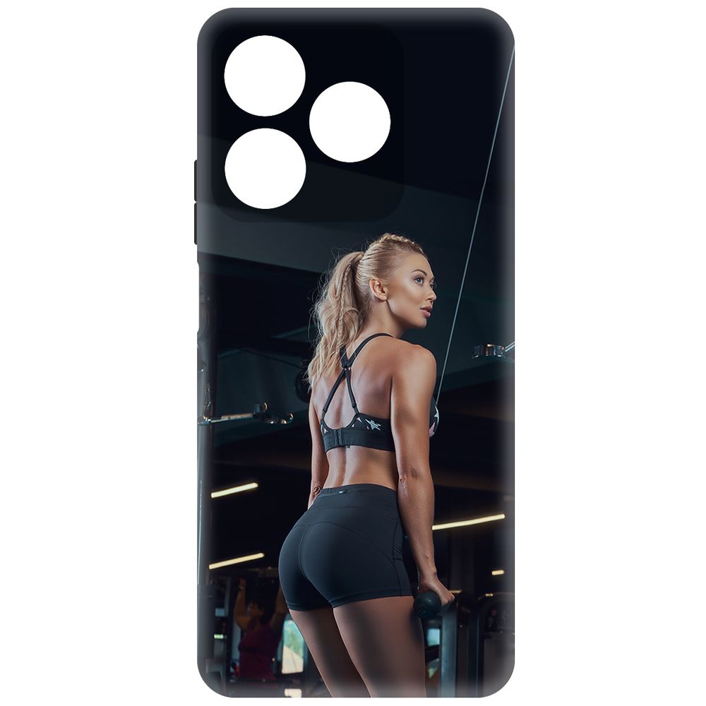 

Чехол-накладка Krutoff Soft Case Шорты женские для Realme C61 черный