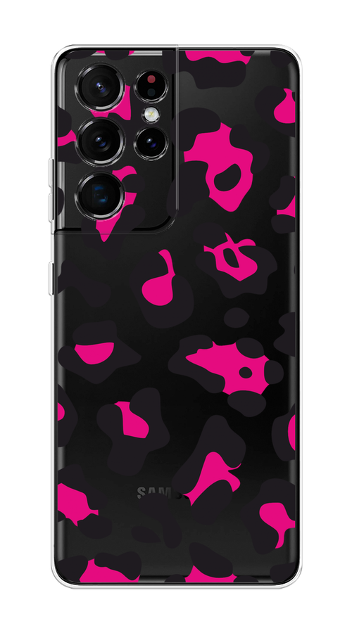 

Чехол на Samsung Galaxy S21 Ultra "Pink cow spots", Черный;розовый, 2102250-1