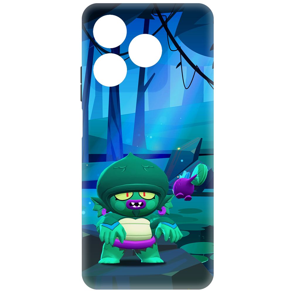 

Чехол-накладка Krutoff Soft Case Brawl Stars - Болотный Джин для Realme C61 черный