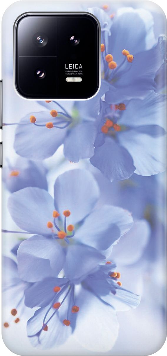 

Силиконовый чехол на Xiaomi 13 с принтом "Лазурные орхидеи", Голубой;фиолетовый, 159008