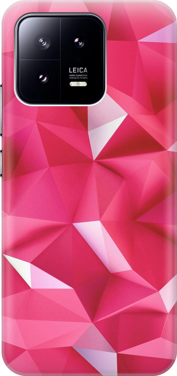 

Силиконовый чехол на Xiaomi 13 с принтом "Малиновые ромбы", Красный;розовый, 159000