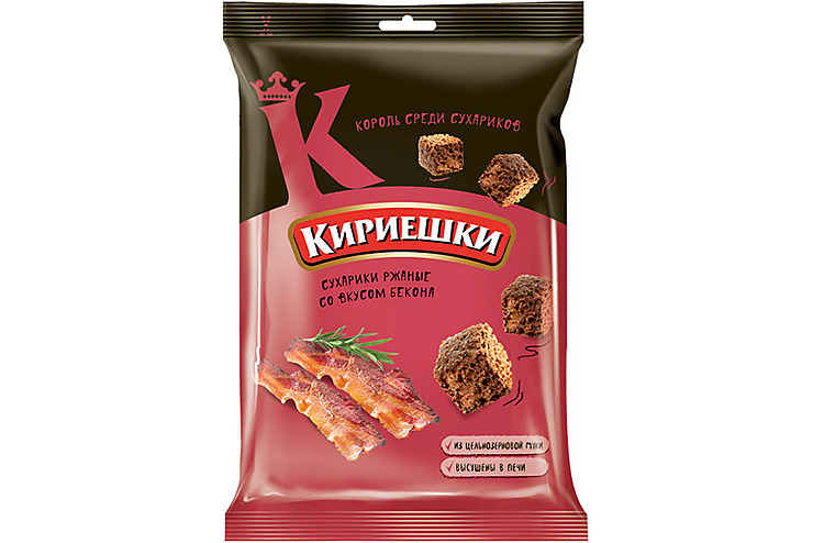 «Кириешки», сухарики со вкусом бекона, 100 г