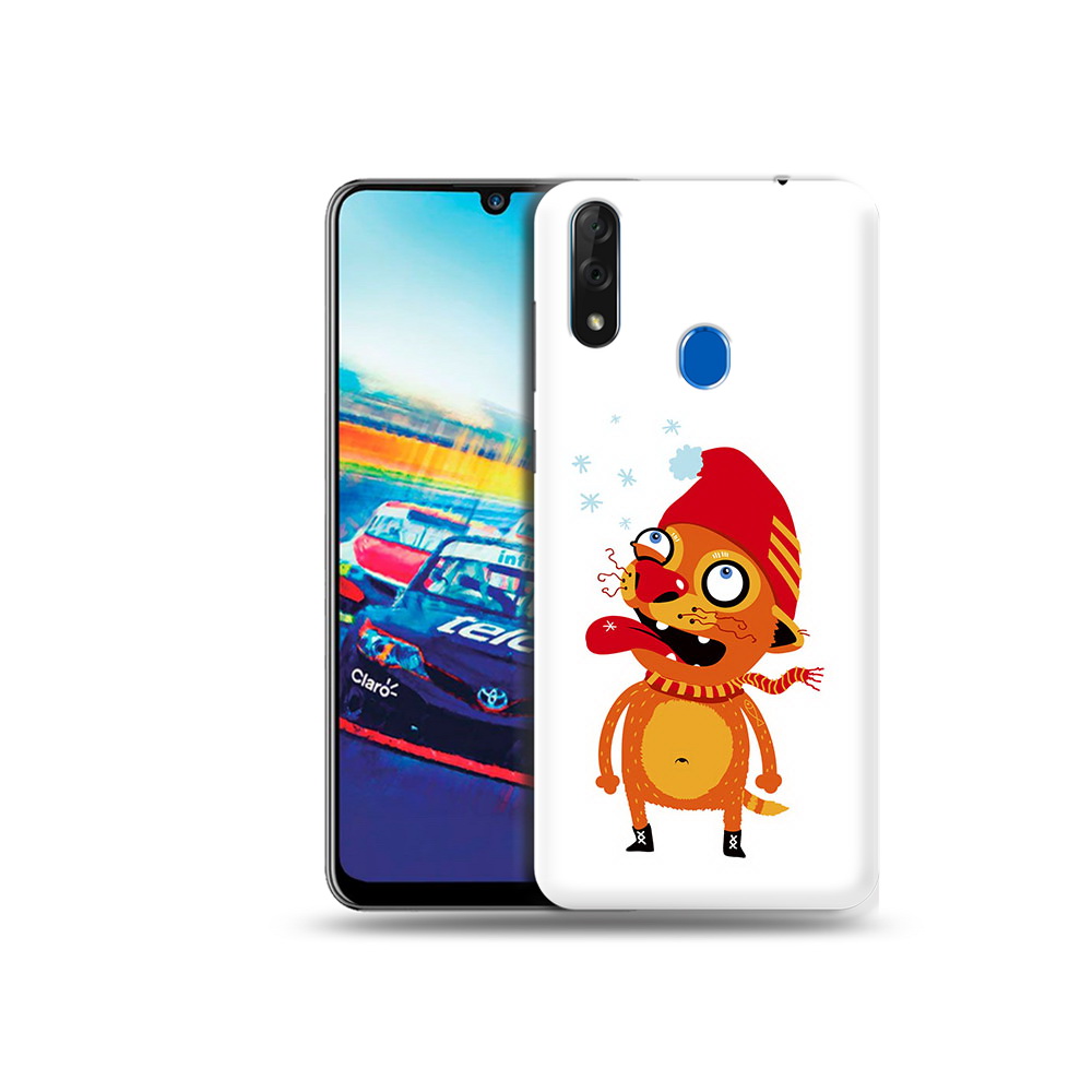 

Чехол MyPads Tocco для ZTE Blade V10 Зимний кот (PT136503.455.88), Прозрачный, Tocco
