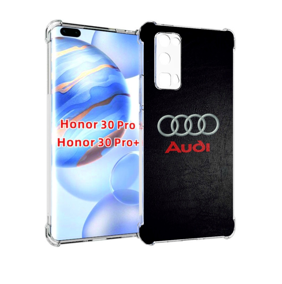 

Чехол бампер MyPads audi ауди 6 мужской для Honor 30 Pro, Прозрачный, Tocco
