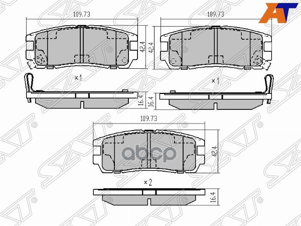 

Колодки тормозные зад ISUZU TROOPER/OPEL MONTEREY/GREAT WALL HOVER H3 ST-897035266