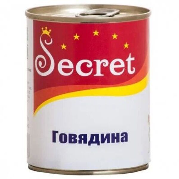 Влажный корм для собак SECRET FOR PETS, говядина, 850 г