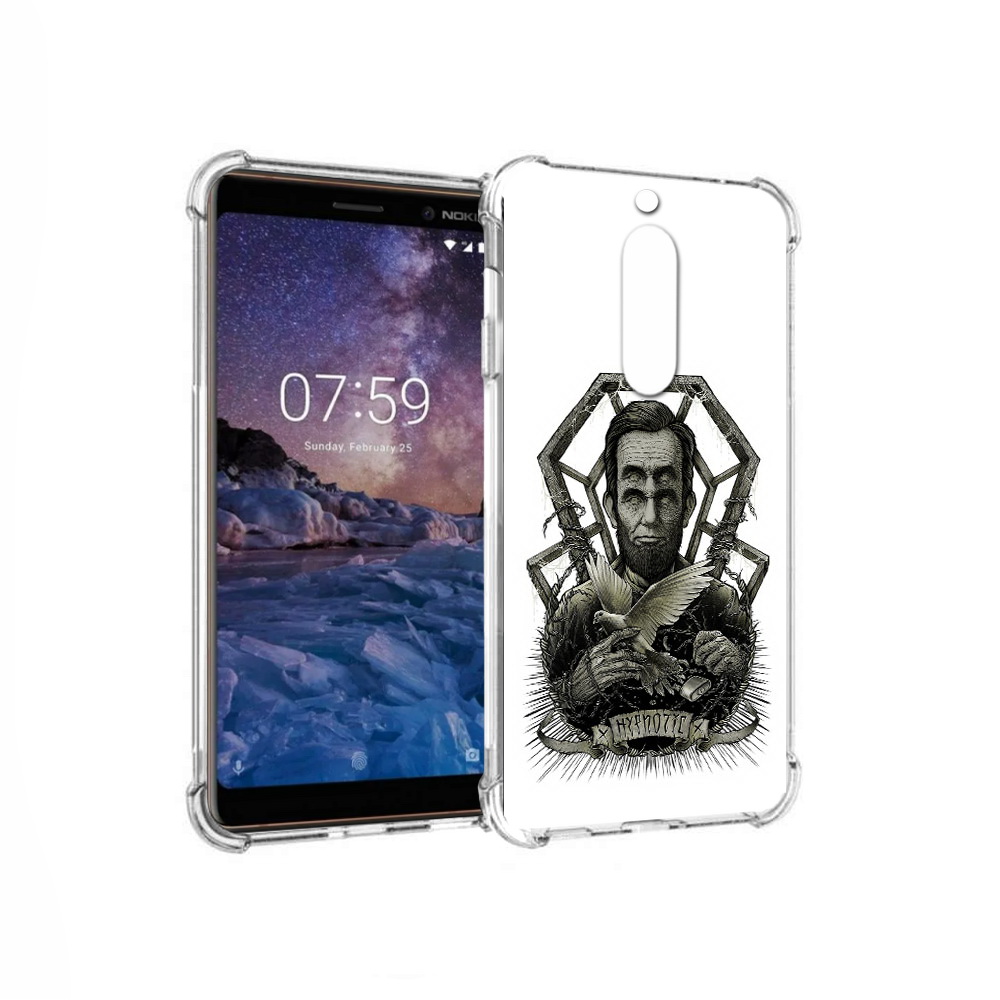 

Чехол MyPads Tocco для Nokia 7 франклин абстракция (PT95887.123.662), Прозрачный, Tocco