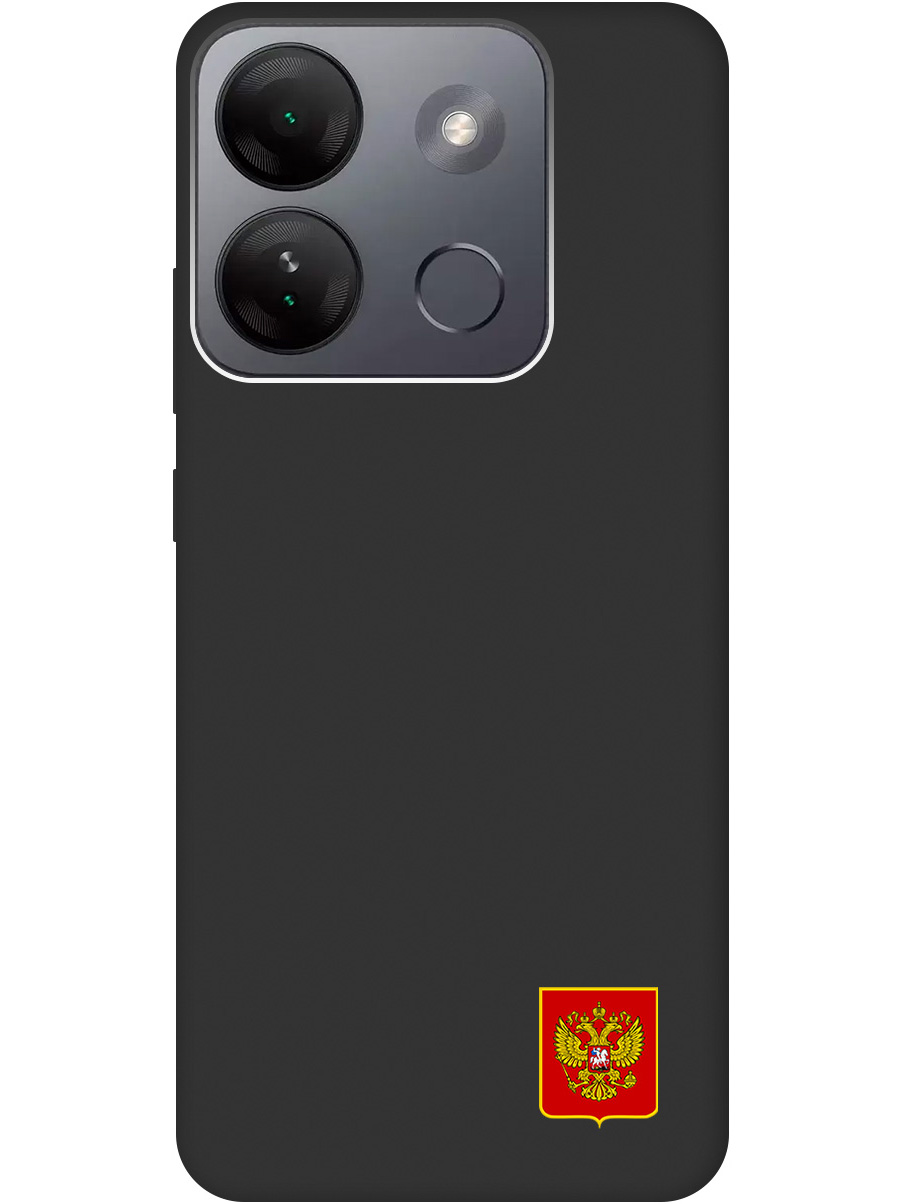 

Силиконовый чехол на Infinix Smart 7 HD с Гербом России, Soft Touch черный, 20000209