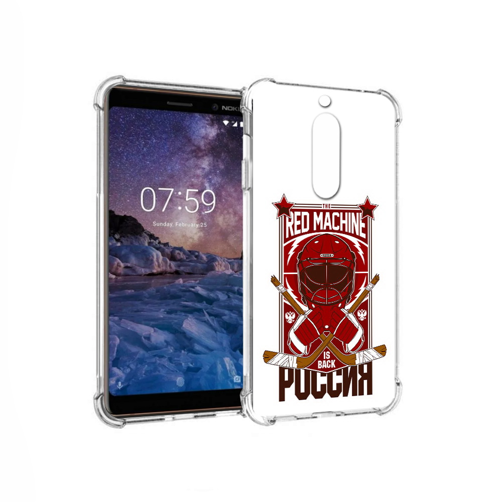 

Чехол MyPads Tocco для Nokia 7 хоккей россия (PT95887.123.666), Прозрачный, Tocco