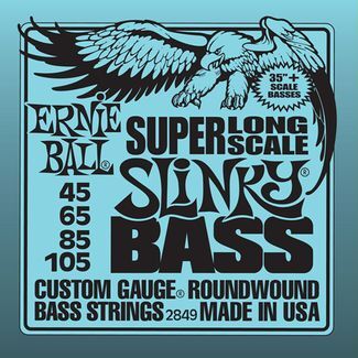 Комплект струн для бас-гитары Ernie Ball P02849 Super Long Scale Slinky , 45-105, никель