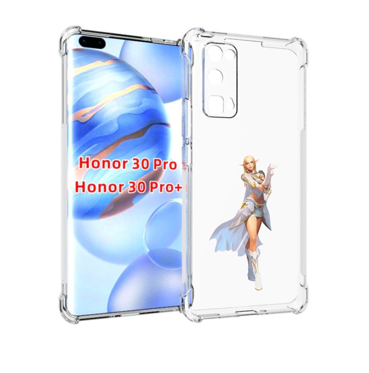 

Чехол бампер MyPads lineage для Honor 30 Pro, Прозрачный, Tocco