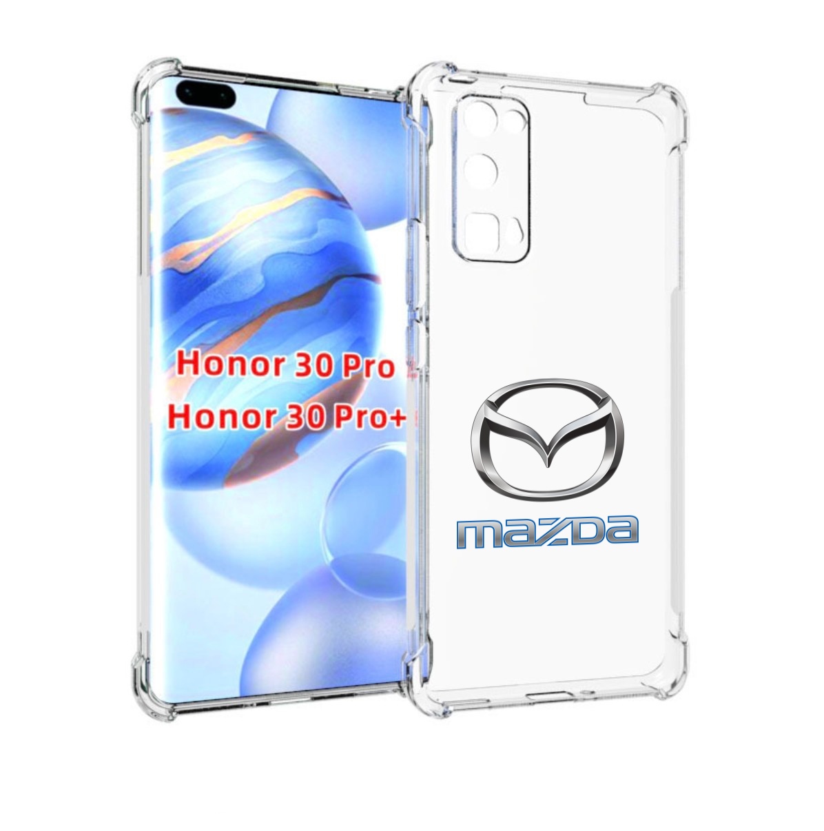 

Чехол бампер MyPads mazda-мазда-4 мужской для Honor 30 Pr, Прозрачный, Tocco