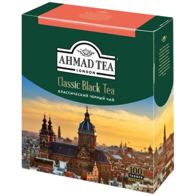 

Чай Ahmad Tea "Классический", черный, 100 пакетиков по 2г