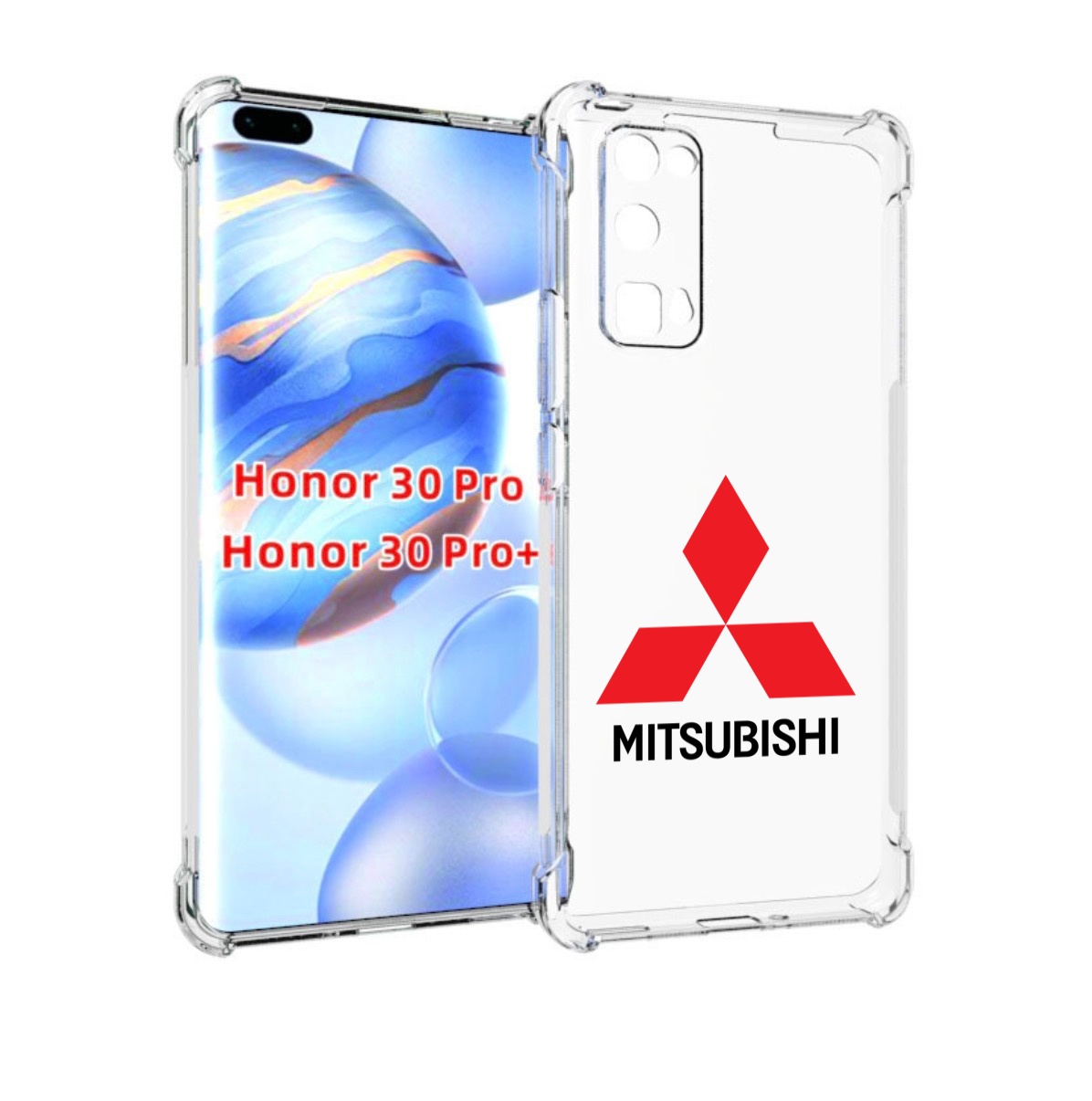 

Чехол бампер MyPads mitsubishi-3 для Honor 30 Pro, Прозрачный, Tocco