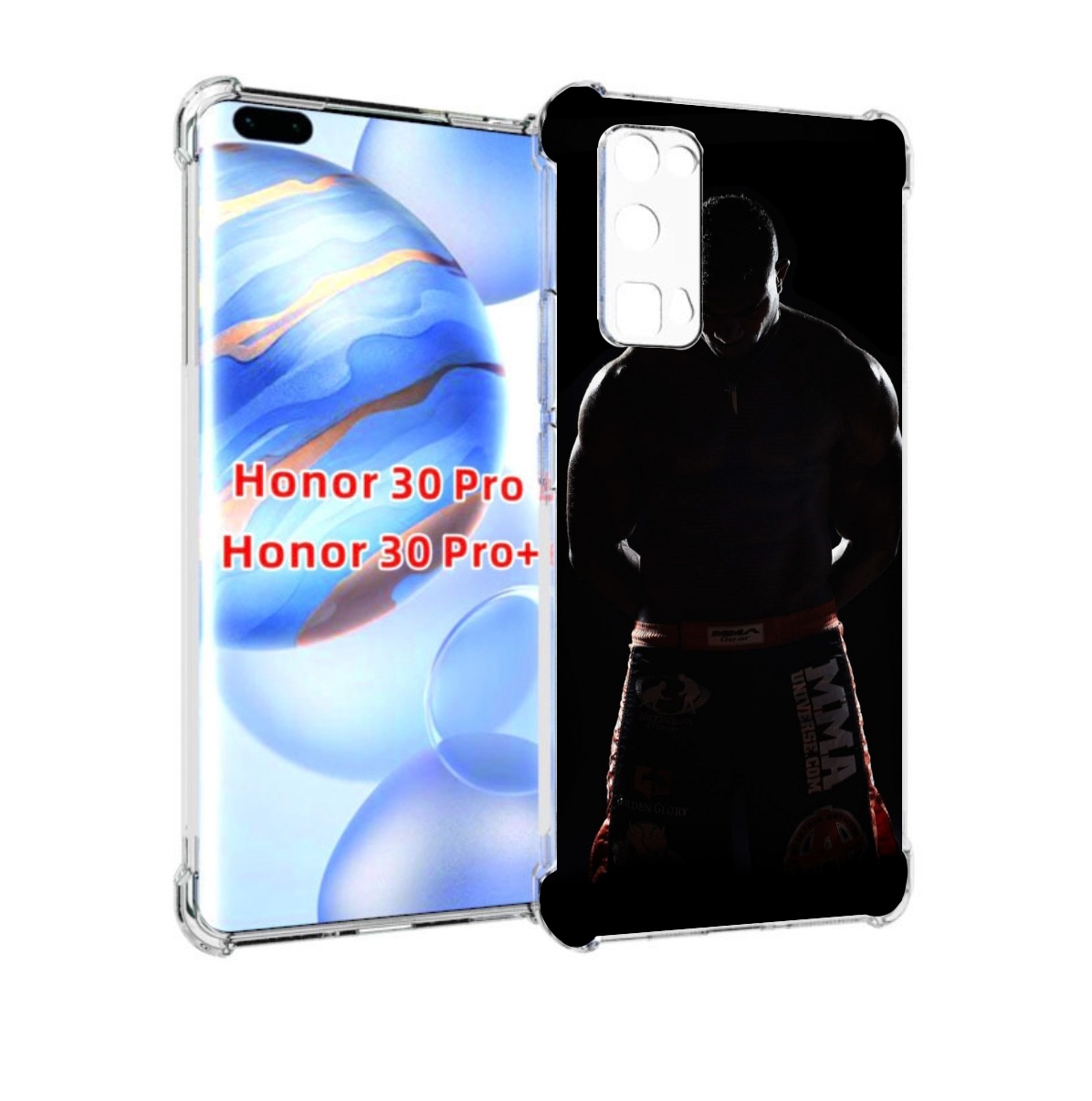 Чехол бампер MyPads mma единоборства для Honor 30 Pro Honor