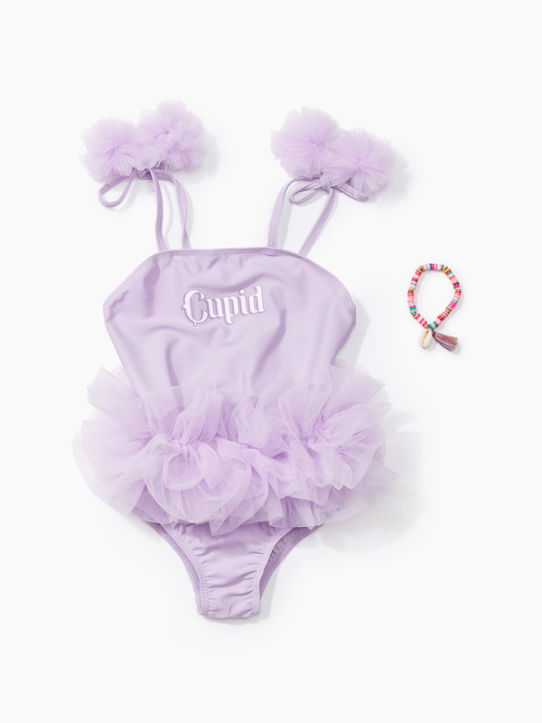 

Купальник слитный детский Happy Baby 50664, фиолетовый, 104, 50664