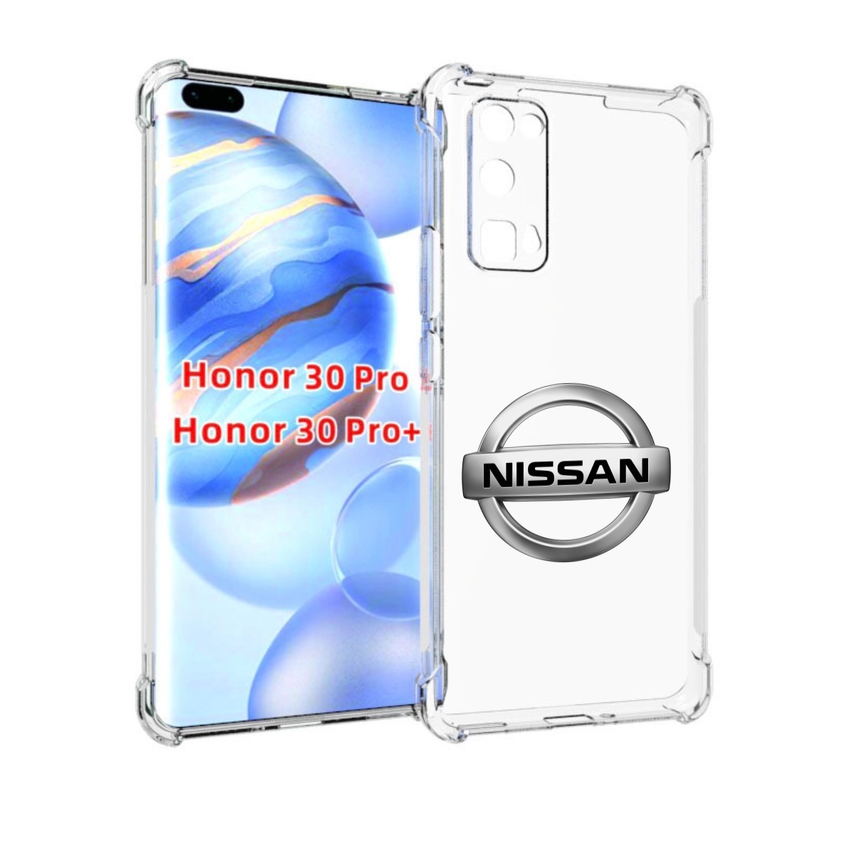 

Чехол бампер MyPads nissan-ниссан-3 мужской для Honor 30, Прозрачный, Tocco