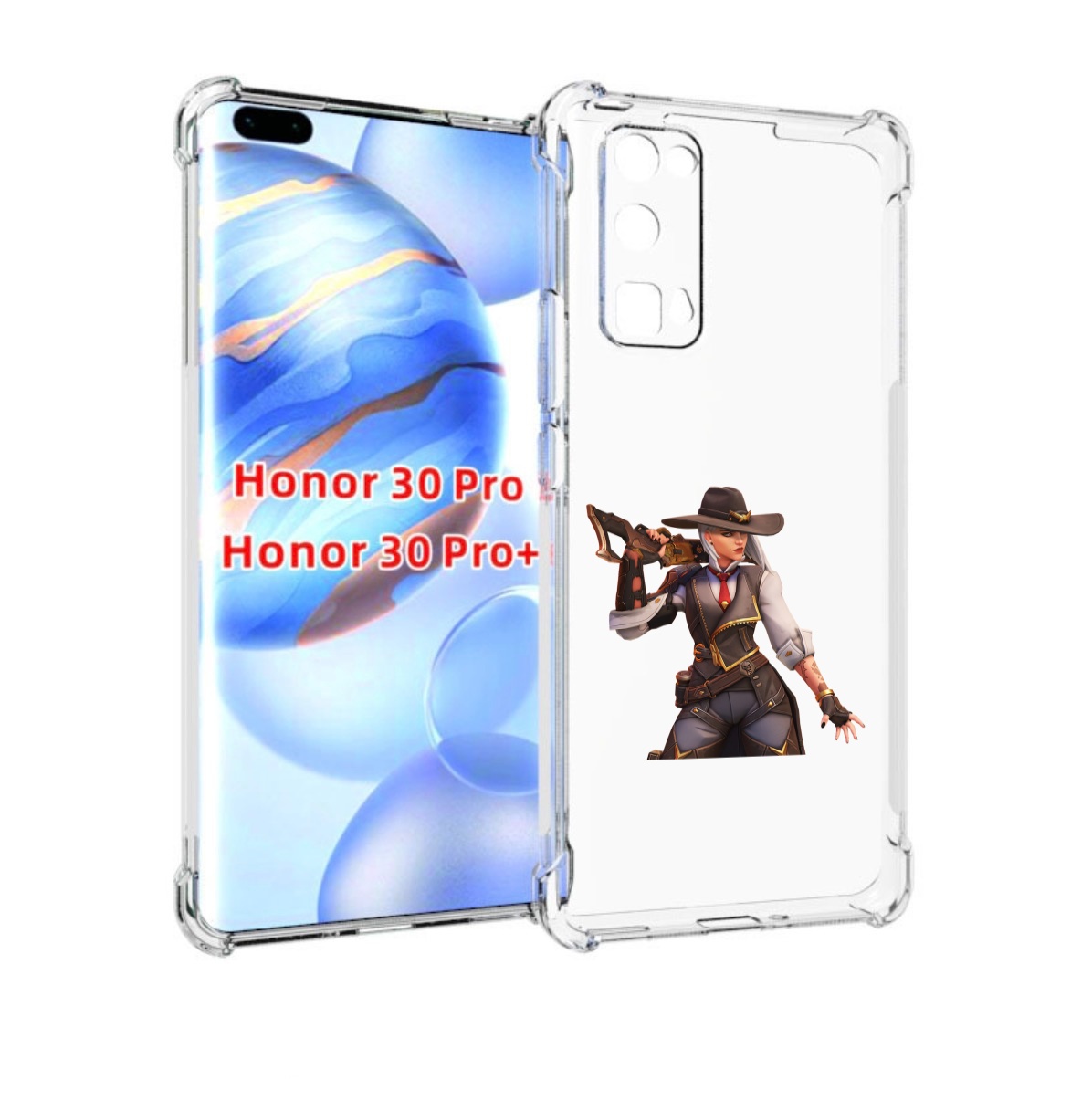 

Чехол бампер MyPads overwatch для Honor 30 Pro, Прозрачный, Tocco