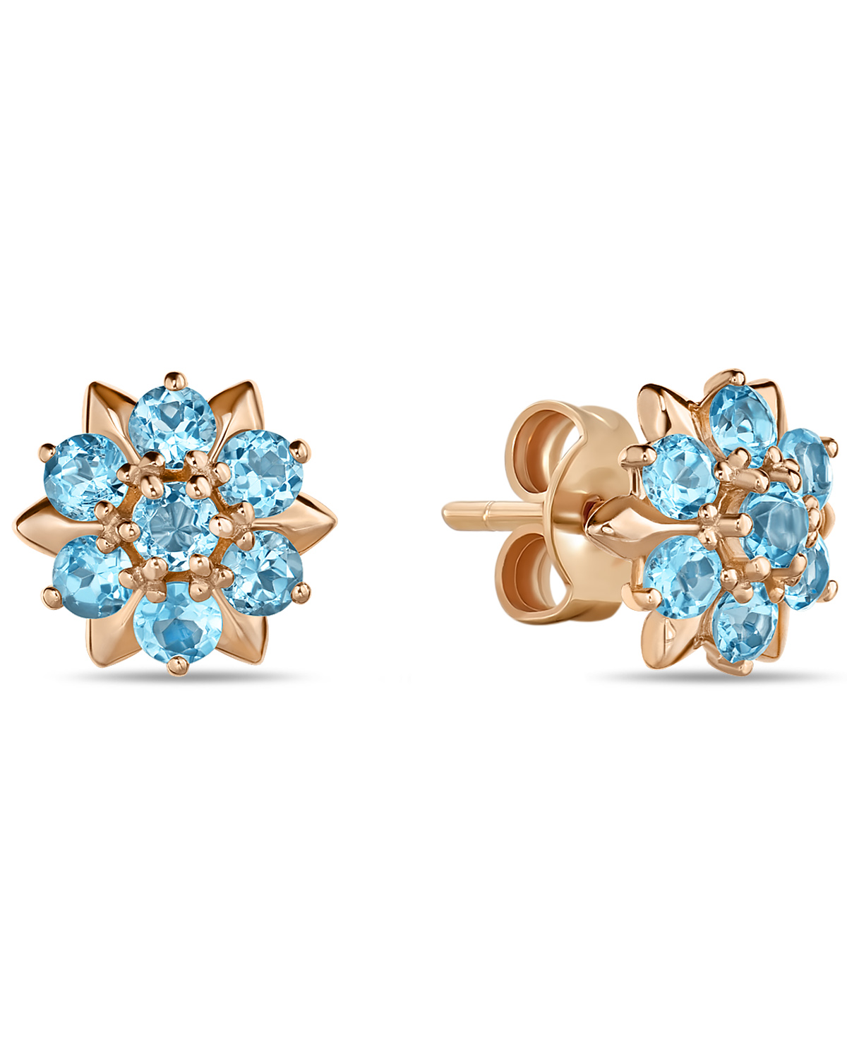 

Серьги пусеты из золота MIUZ Diamonds (Московский ювелирный завод) E01-34236-BT, топаз, E01-34236-BT