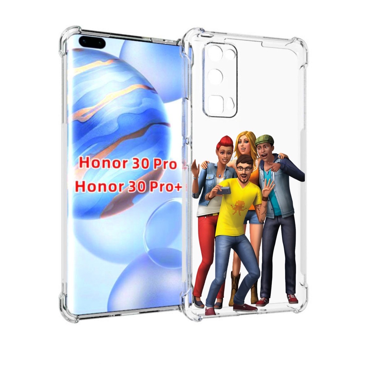 

Чехол бампер MyPads sims для Honor 30 Pro, Прозрачный, Tocco