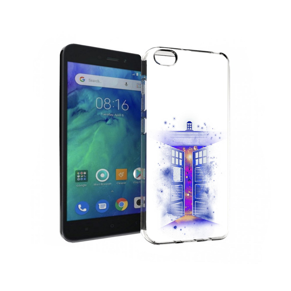 

Чехол MyPads Tocco для Xiaomi Redmi Go фиолетовый уголок абстракция, Прозрачный, Tocco