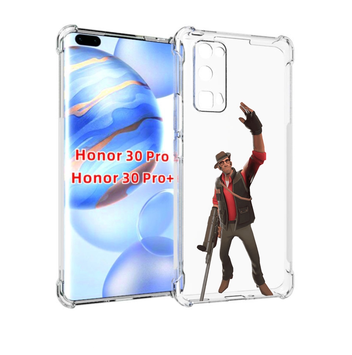 

Чехол бампер MyPads team-fortress-2 для Honor 30 Pro Honor, Прозрачный, Tocco