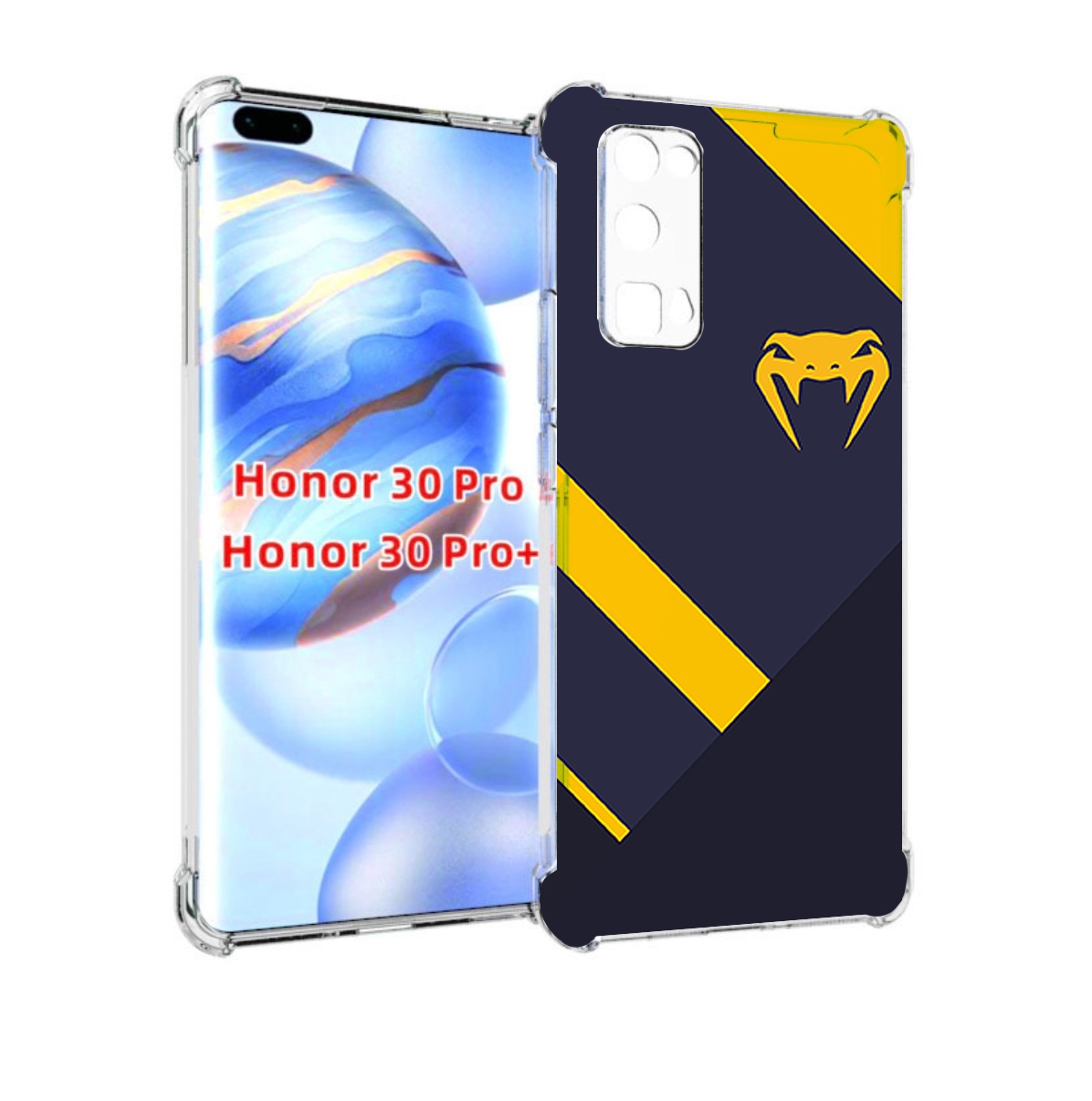 

Чехол бампер MyPads venum мужской для Honor 30 Pro, Прозрачный, Tocco