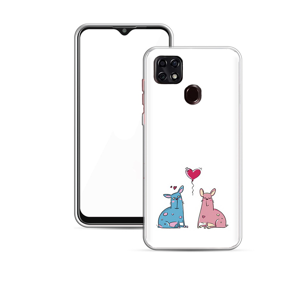 

Чехол MyPads Tocco для ZTE Blade 20 Smart Лама любовь (PT226940.456.102), Прозрачный, Tocco