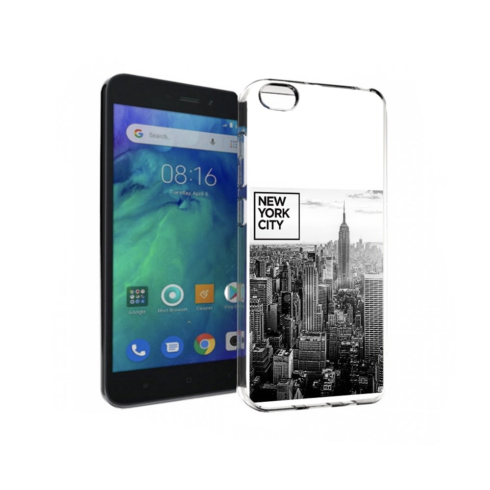 

Чехол MyPads Tocco для Xiaomi Redmi Go черно белый ньюерк, Прозрачный, Tocco