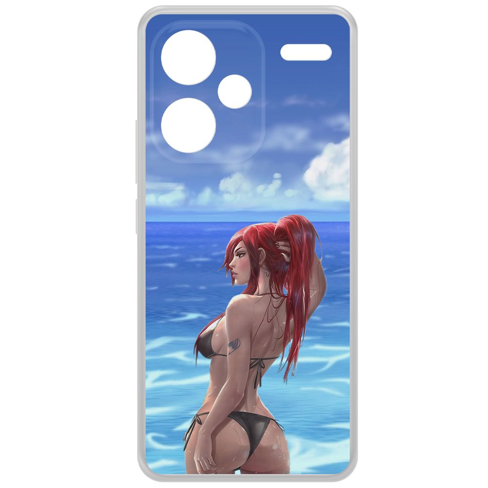 

Чехол-накладка Krutoff Clear Case Купальник женский для Xiaomi Redmi Note 13 Pro+ 5G, Прозрачный