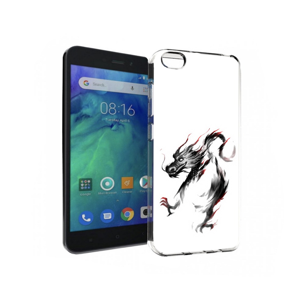 Чехол MyPads Tocco для Xiaomi Redmi Go черный дракон