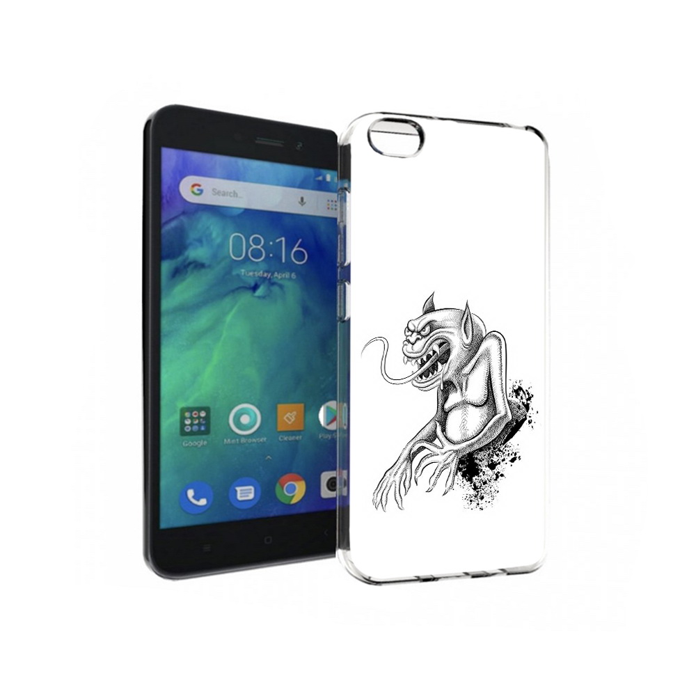 

Чехол MyPads Tocco для Xiaomi Redmi Go чорт, Прозрачный, Tocco