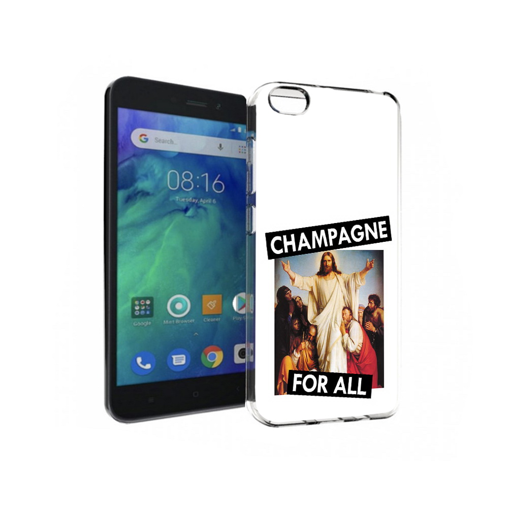

Чехол MyPads Tocco для Xiaomi Redmi Go шампанское, Прозрачный, Tocco