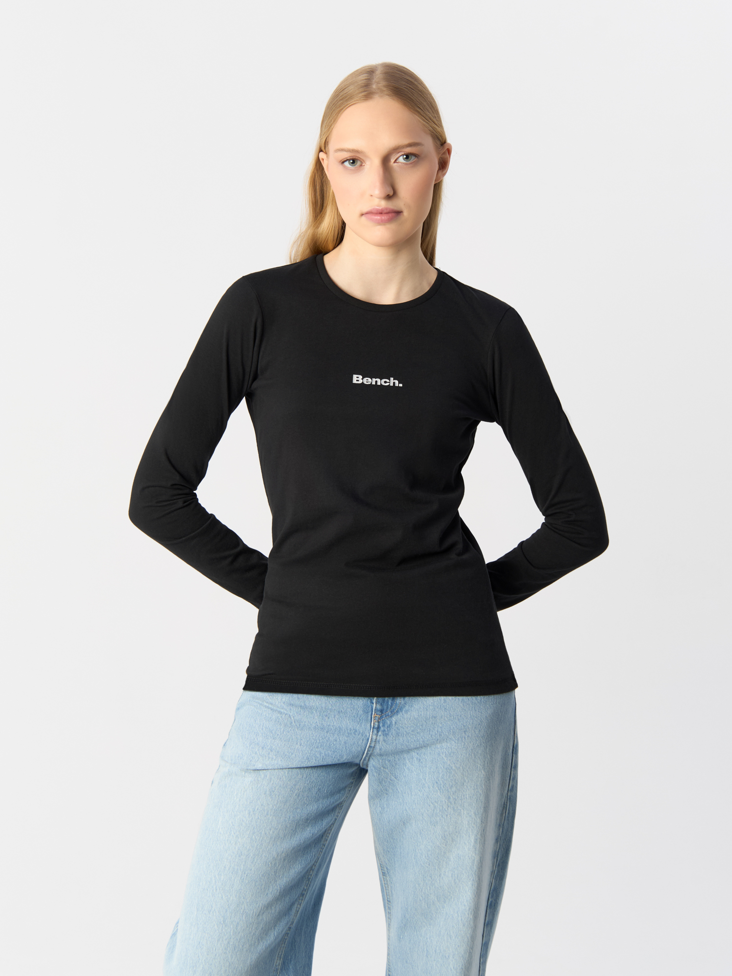 Футболка женская Bench Roseann Ladies LS Tee BN4D122207BS2TKM черная 10