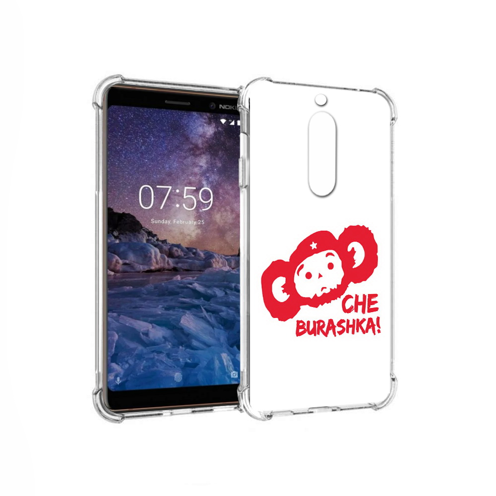 

Чехол MyPads Tocco для Nokia 7 чебурашка (PT95887.123.672), Прозрачный, Tocco
