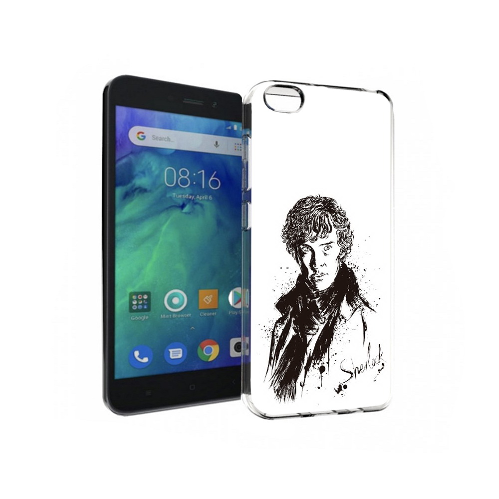 

Чехол MyPads Tocco для Xiaomi Redmi Go шерлок холмс портрет, Прозрачный, Tocco