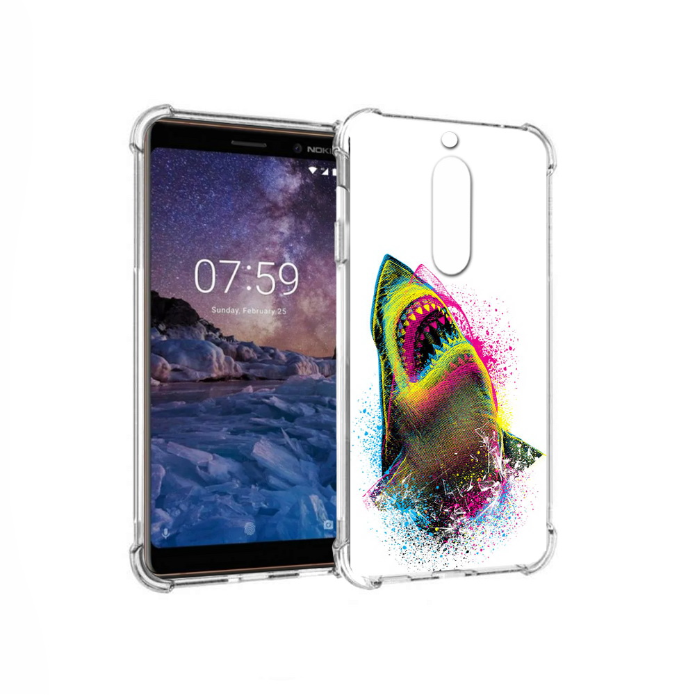 

Чехол MyPads Tocco для Nokia 7 челюсти-2 (PT95887.123.674), Прозрачный, Tocco