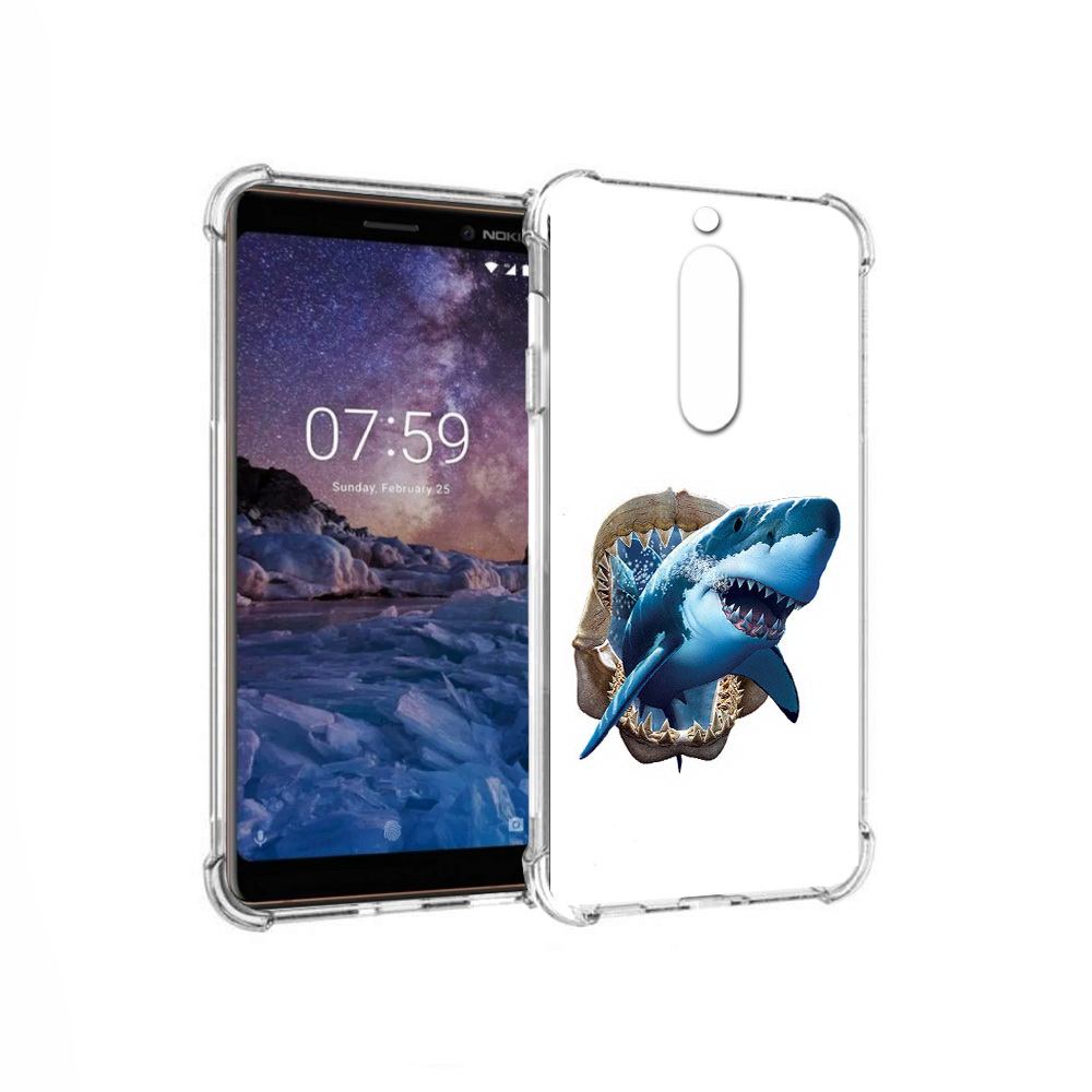 

Чехол MyPads Tocco для Nokia 7 челюсти (PT95887.123.675), Прозрачный, Tocco