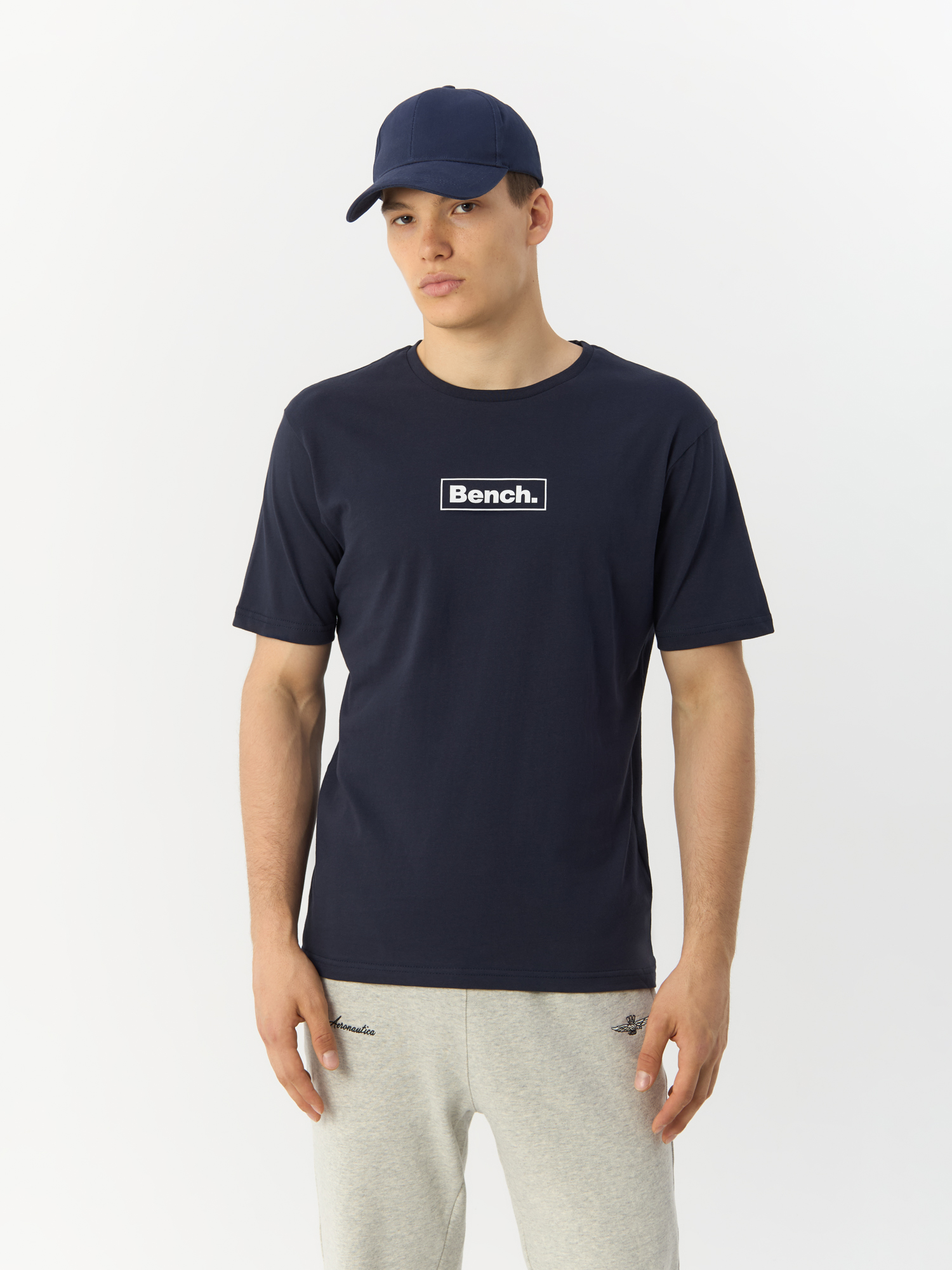 Футболка мужская  Bench SS Angus A Navy XL